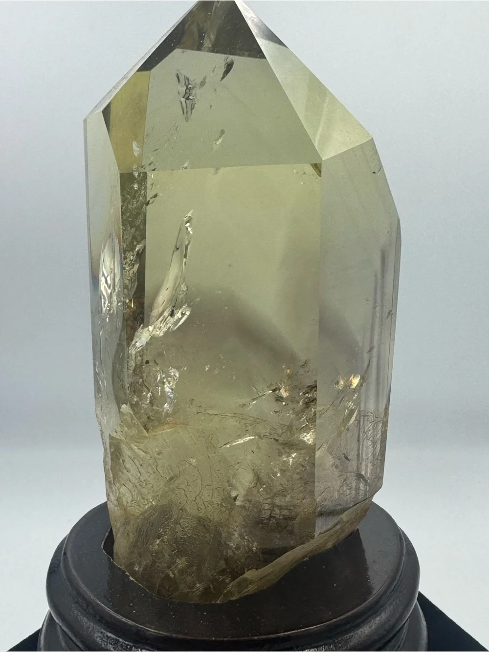 Citrine Point Crystal with Phantom Brazil